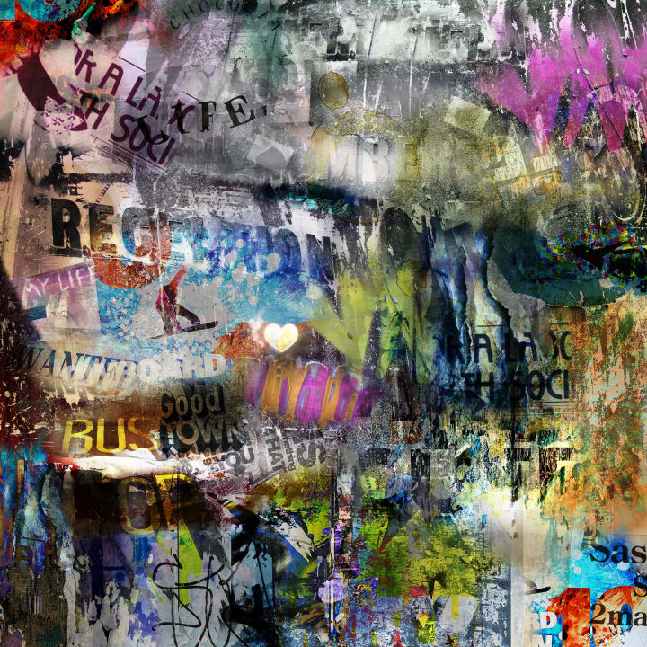 Mur de graffiti réaliste