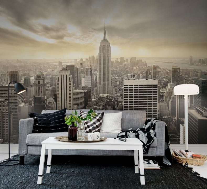 Murale avec vue sur New York
