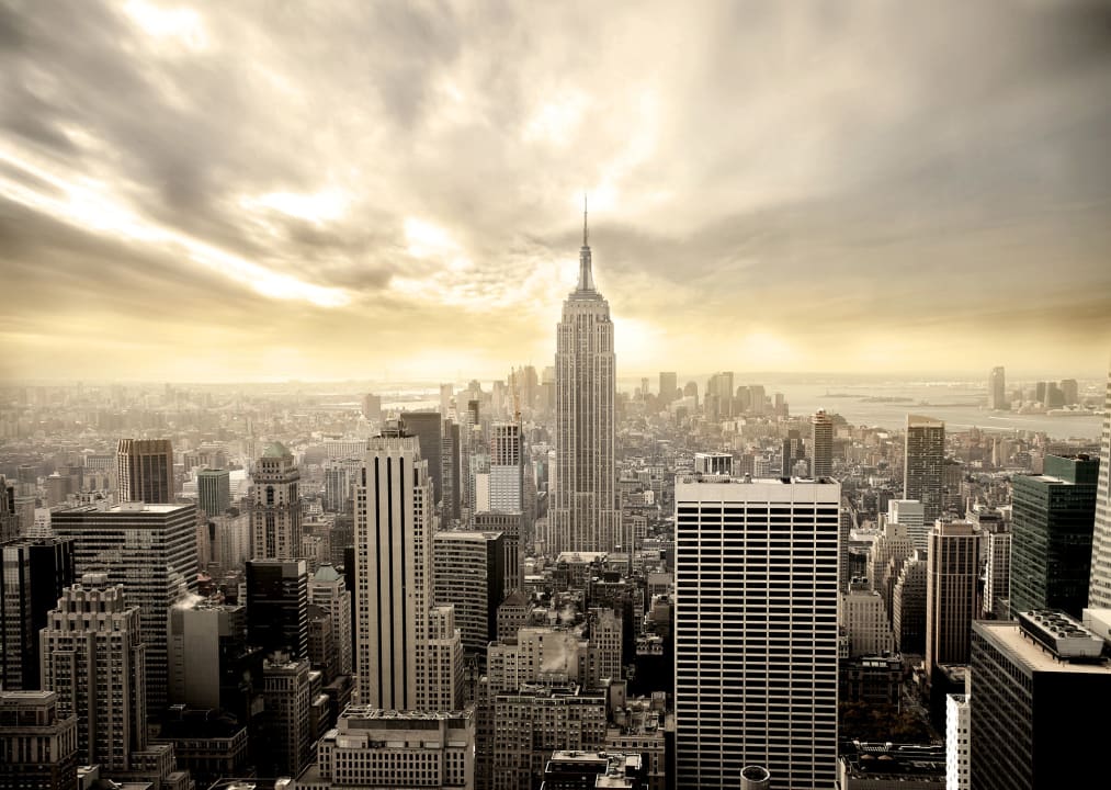 Wall mural with New York view