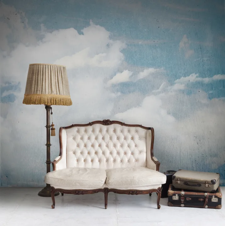 Paint the sky blue with a cloud wallpaper