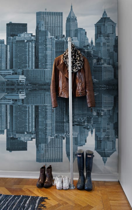 Abstrakt New York-kunst i et fototapet
