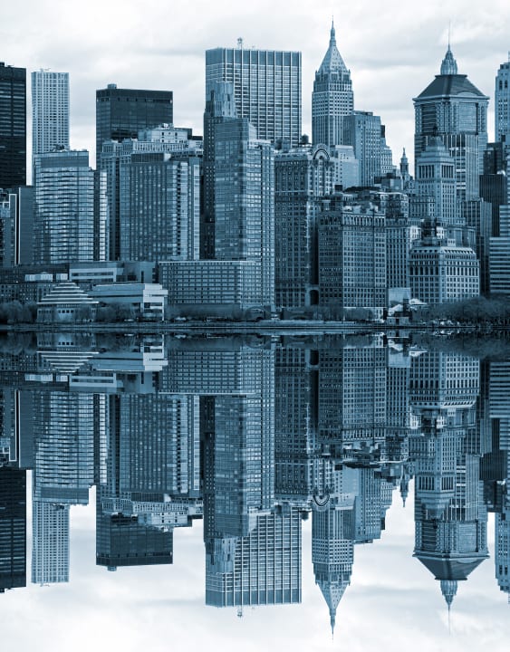 Abstrakt New York-kunst i et fototapet