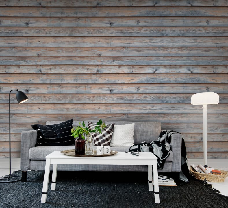 Brilliant wallpaper that looks like realistic wooden boards