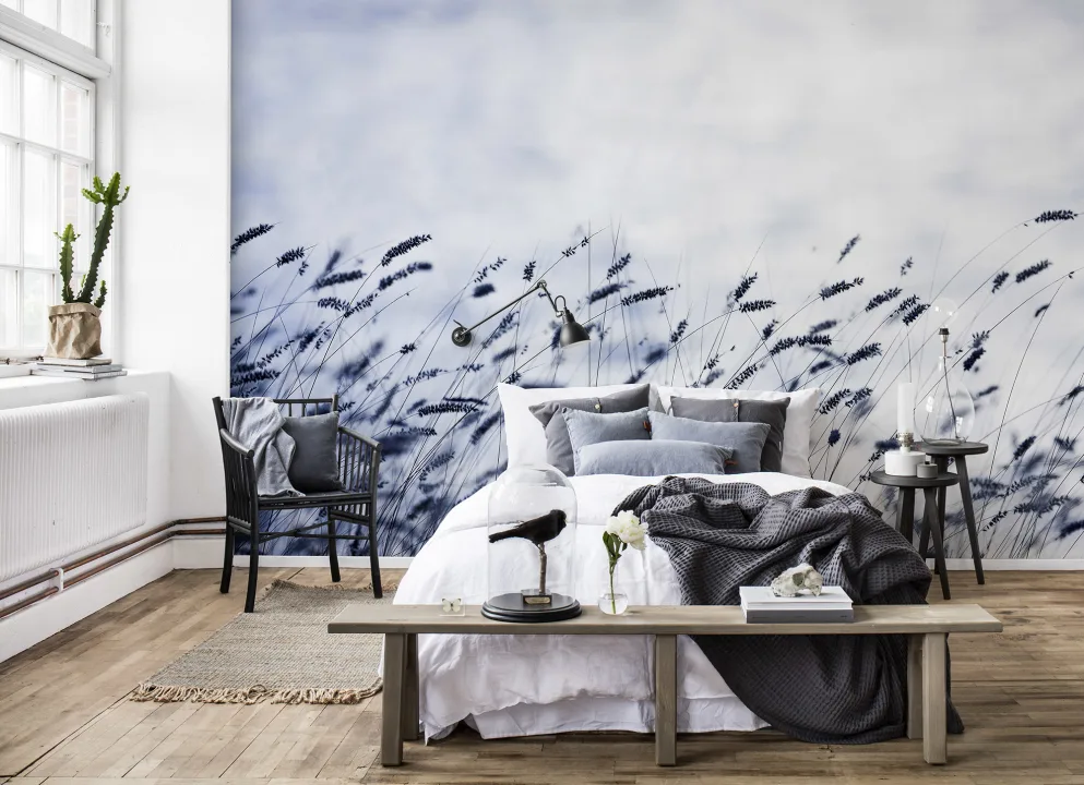 Kalmerende muurschildering voor slaapkamer of zelfs yogastudio