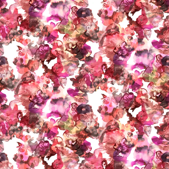 Rood en roze kleurrijk behang voor een meisjes- of jongenskamer