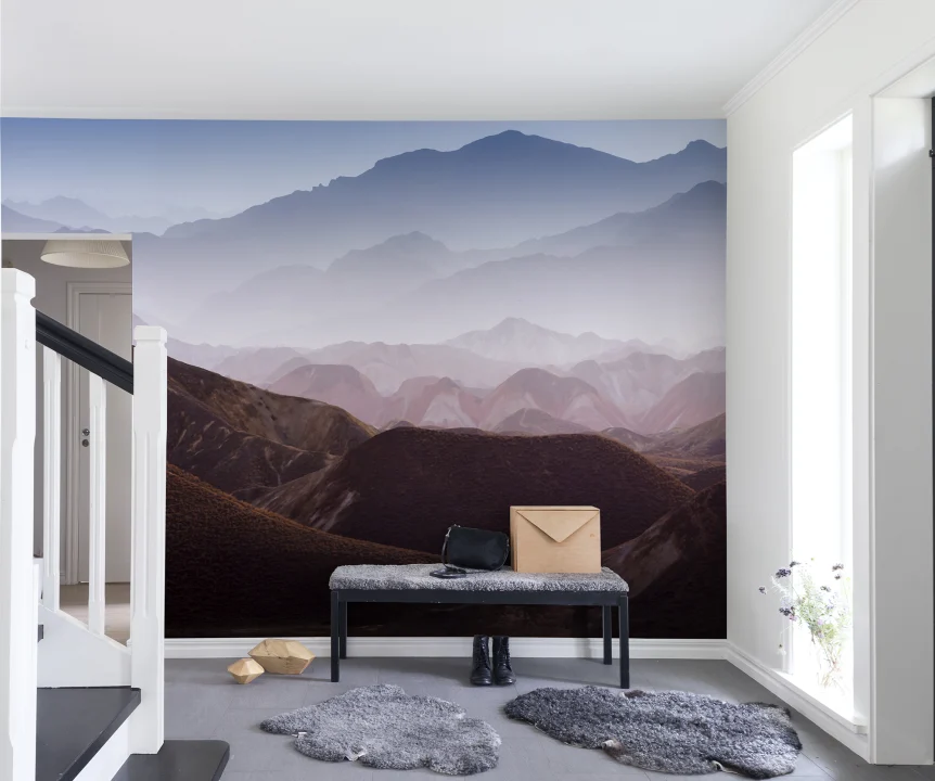 A reflection on the pathways of life both visible and hidden in this gentle mountain mural