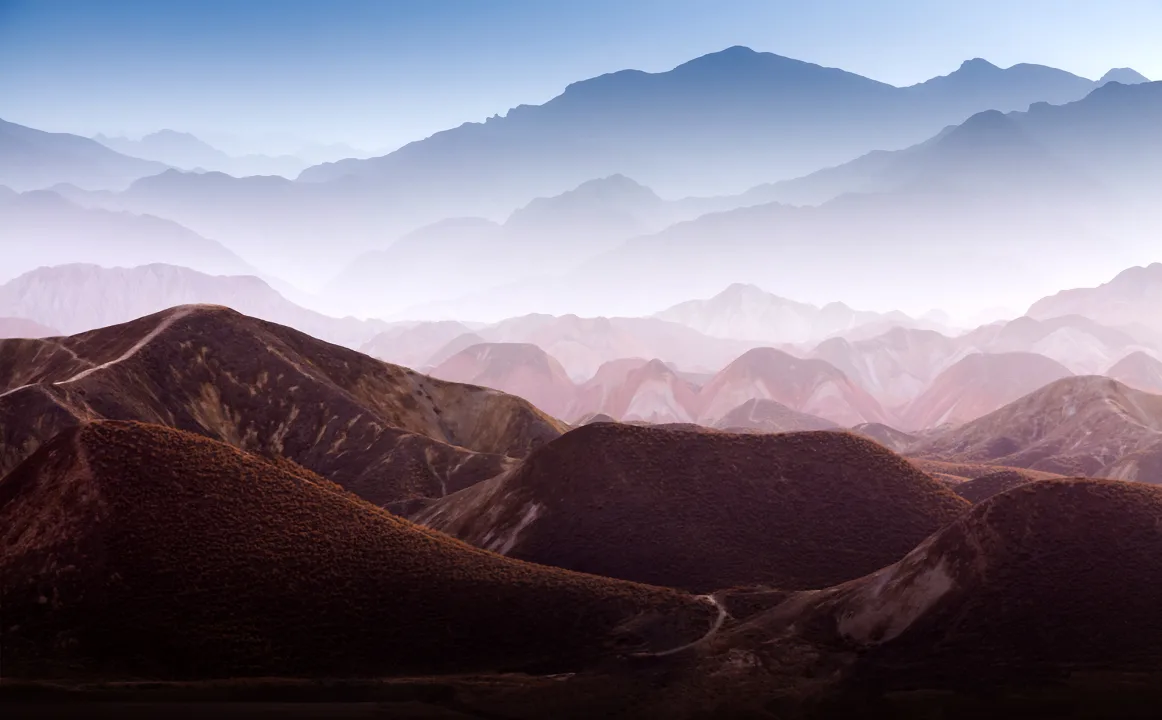 A reflection on the pathways of life both visible and hidden in this gentle mountain mural