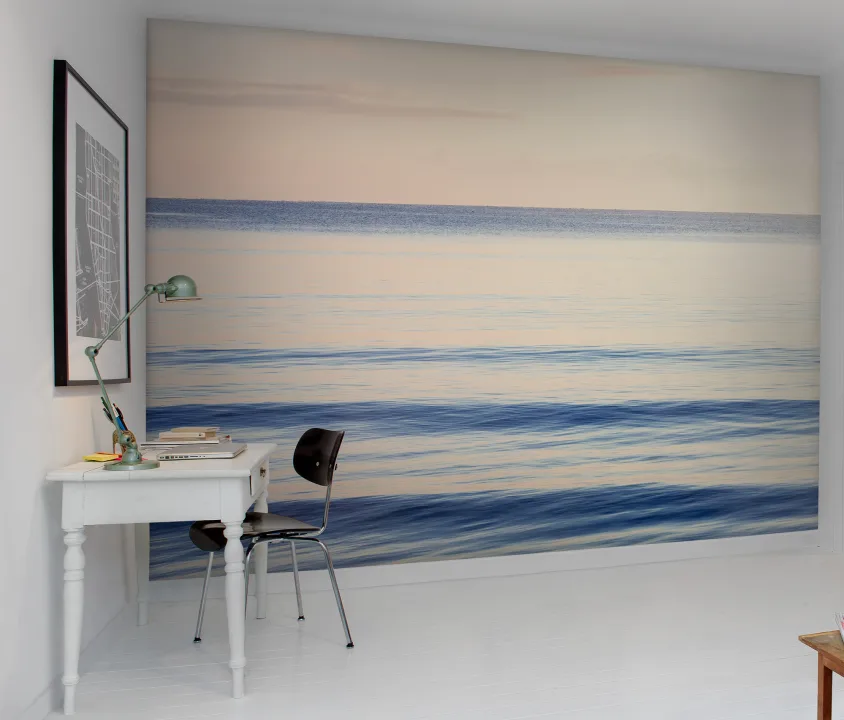 The peaceful tranquility of the sea can be found in this beguiling sea mural