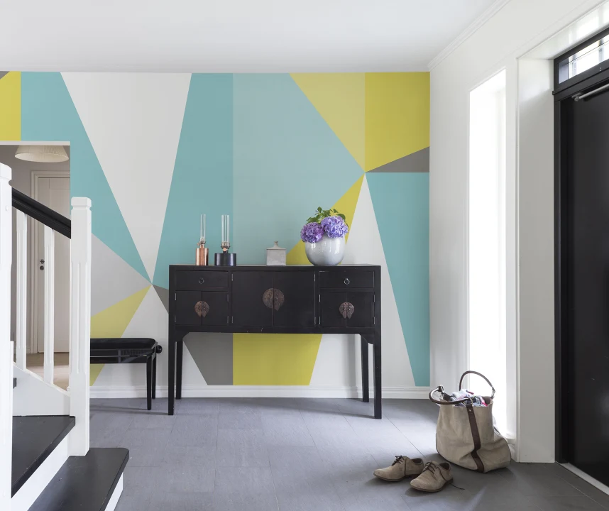 Diamond wallpaper, soft geometric design for walls