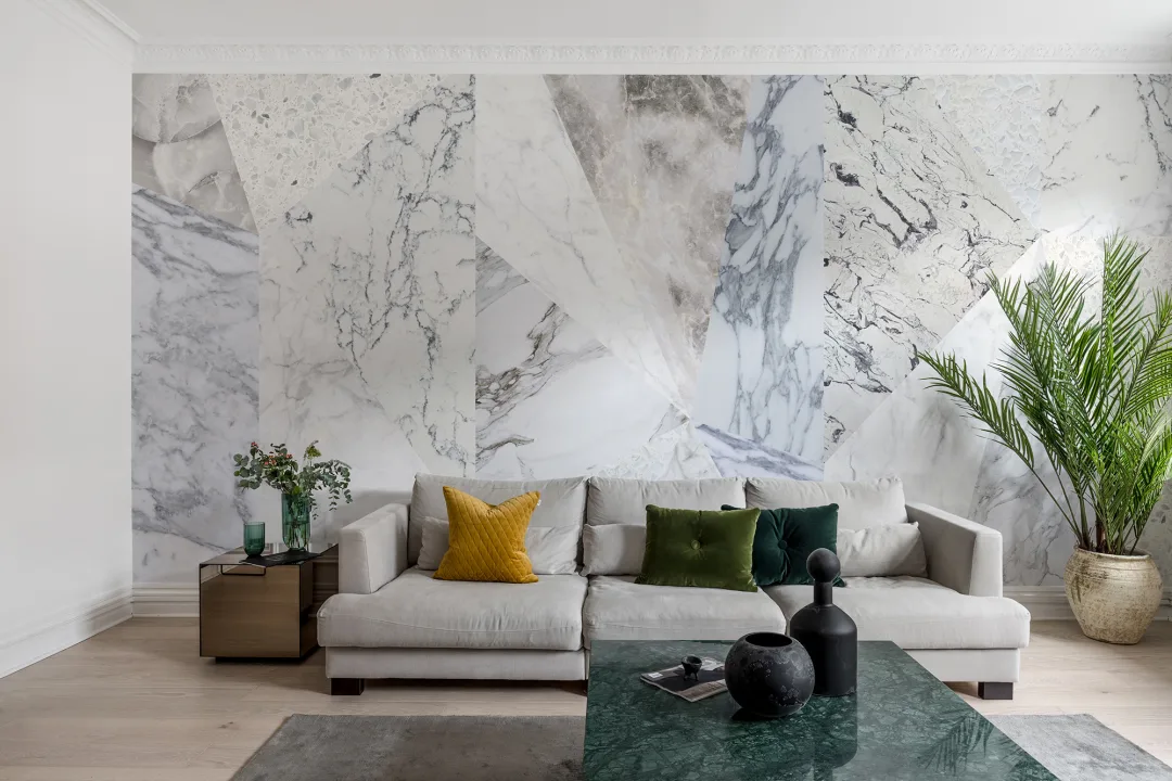 Because who wouldn’t want a feature wall filled with marble