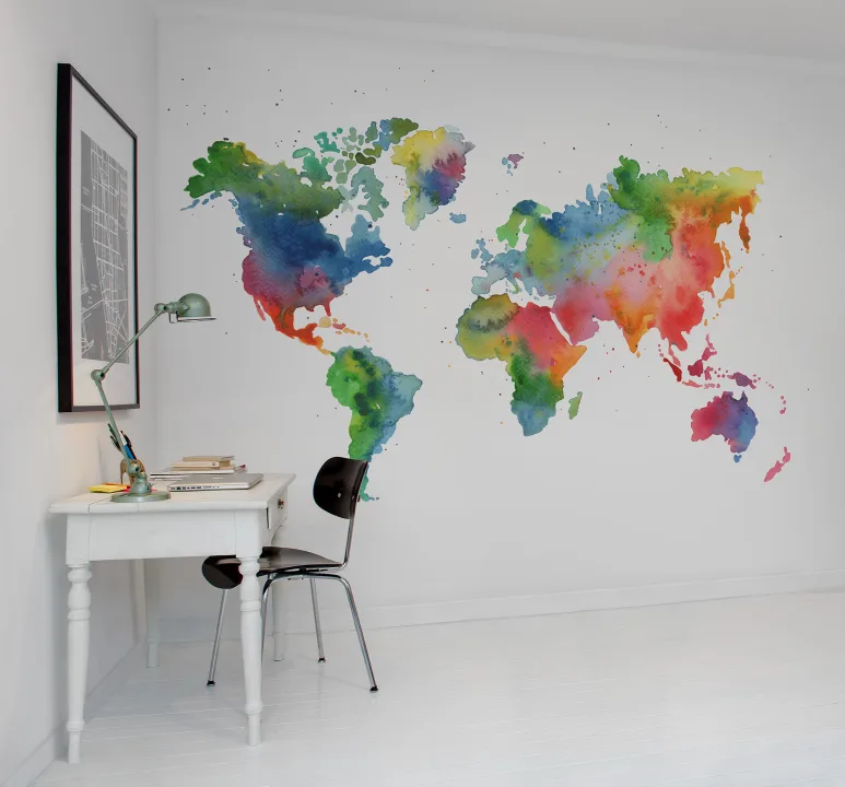 Élargissez vos horizons avec cette fabuleuse carte du monde murale