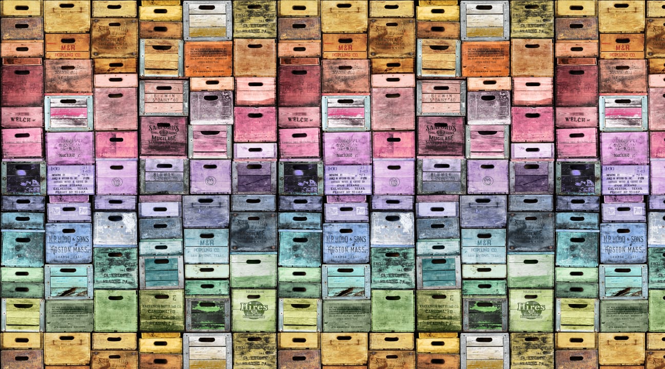 Oštar urbani šik za vaše zidove s ovim zapanjujućim muralom Color Boxes