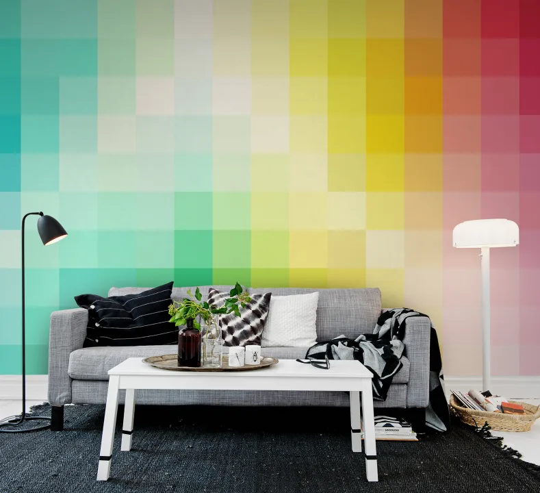 Papier peint de cadrants aux couleurs de l'arc-en-ciel