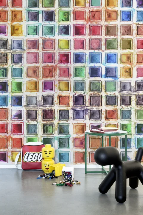 Avec des pigments de couleur de tous les coins du monde