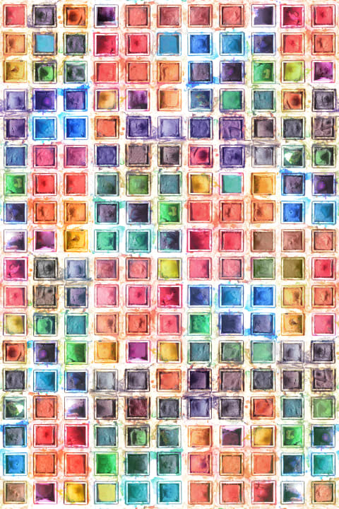 With colour pigments from all corners of the world