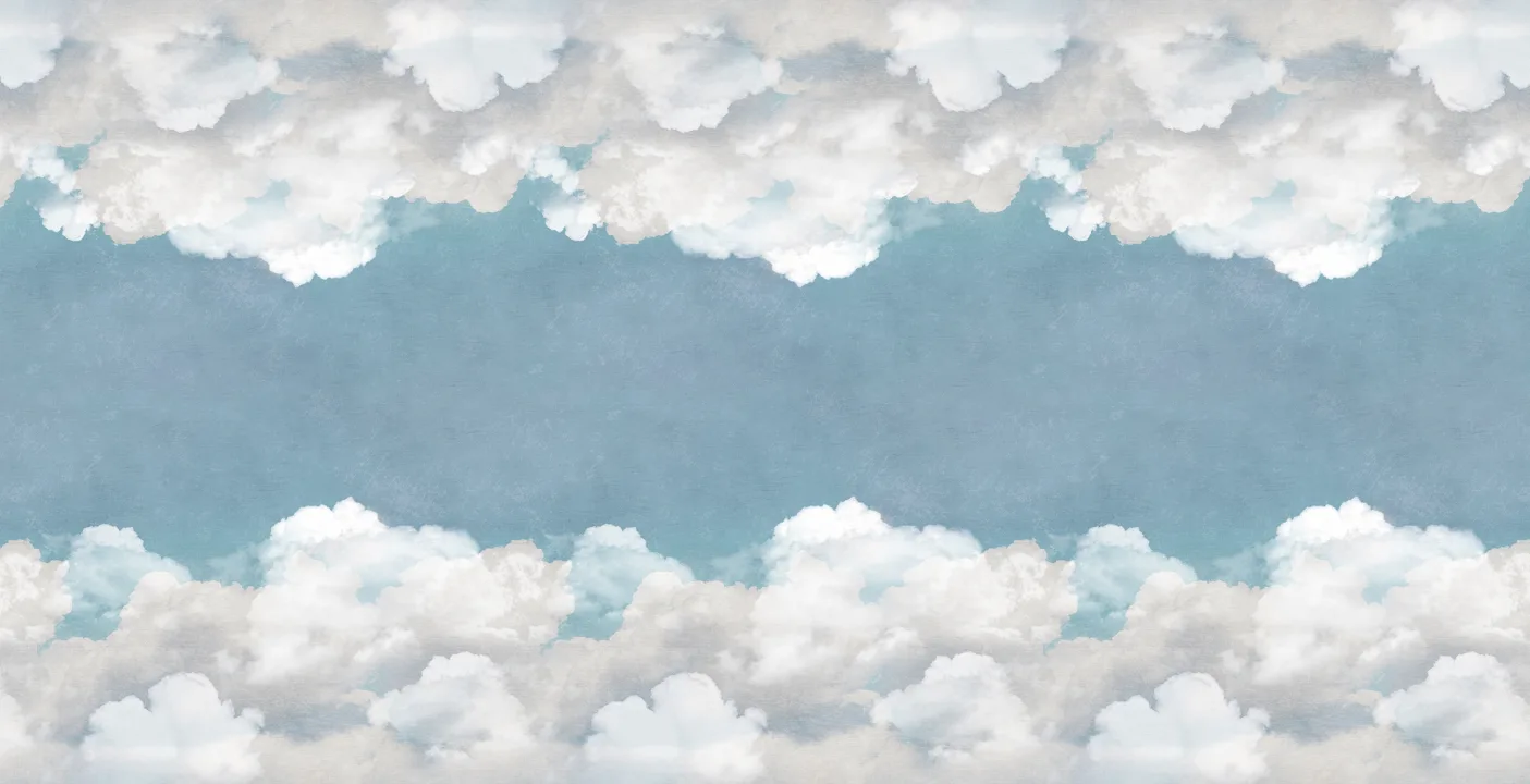 Wolkenbehang voor het plafond