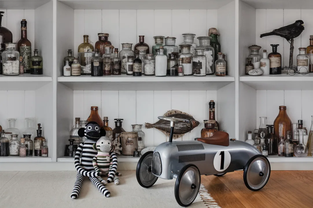 A wall mural with unexpected treasures