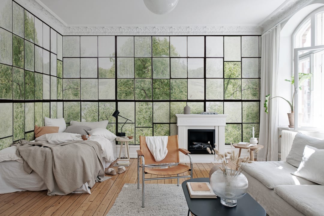 Take a look outside of your walls with a window wall mural