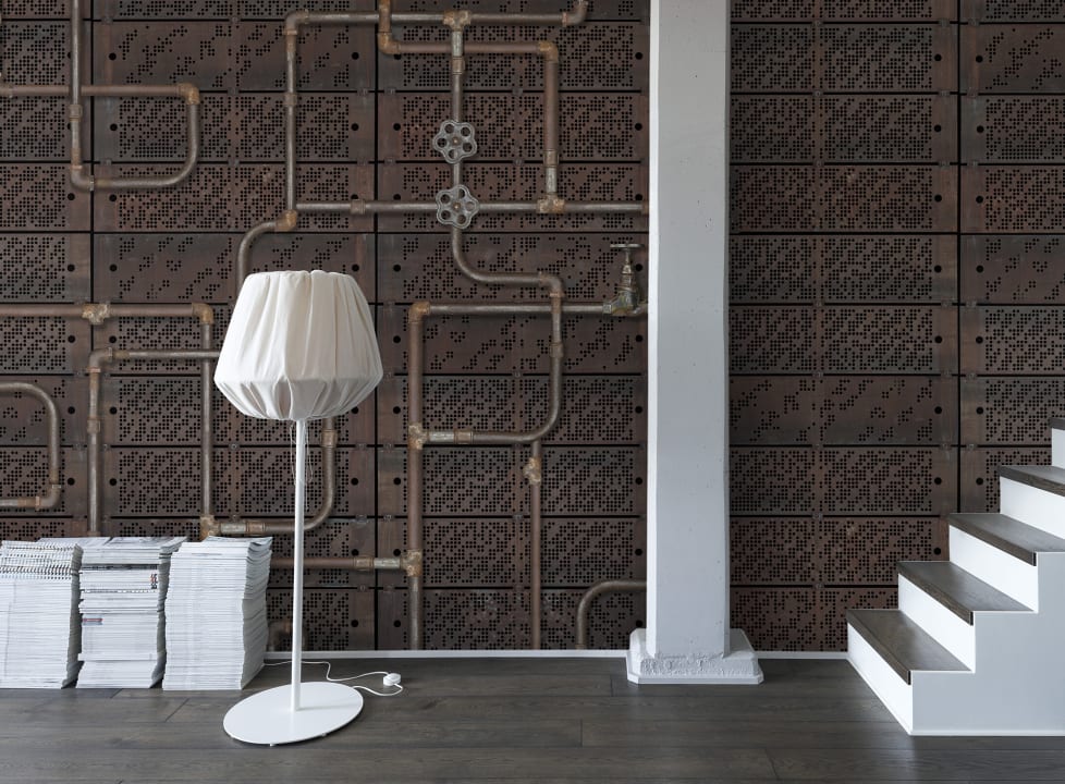 Honor the anatomy of plumbery with this stunning wall mural