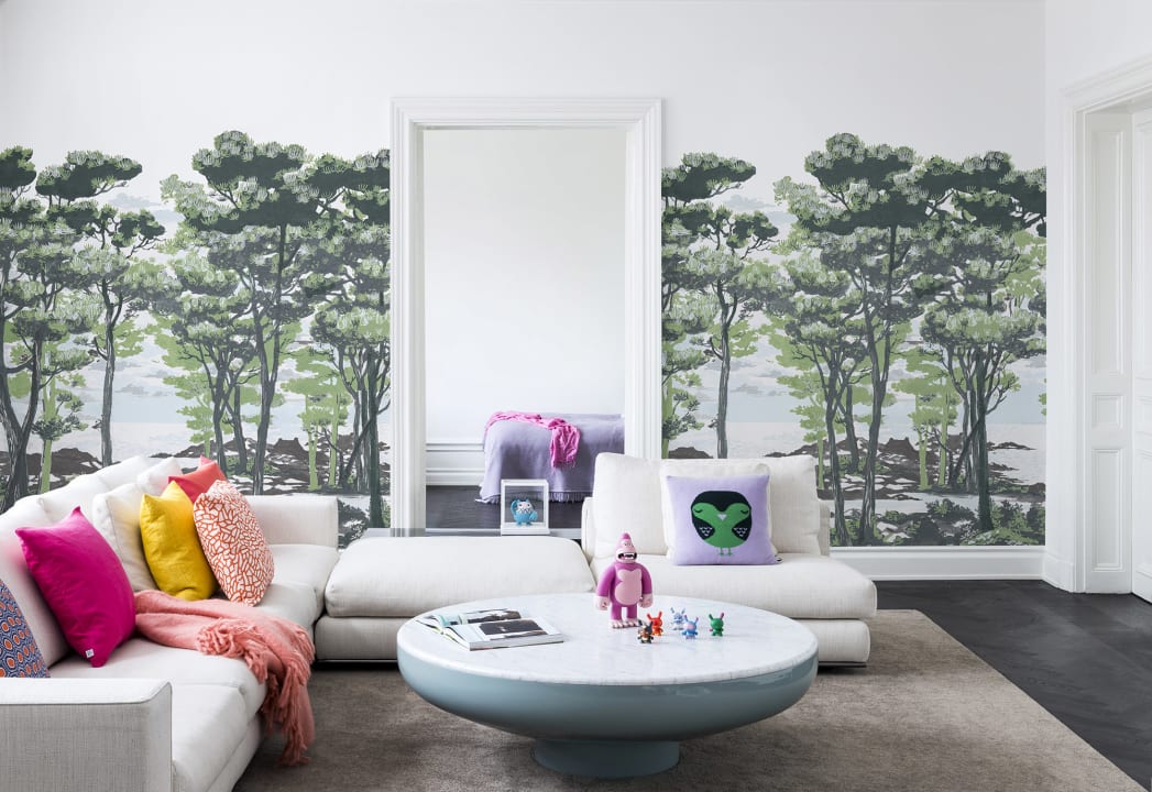 HANDPAINTED FOREST MURAL