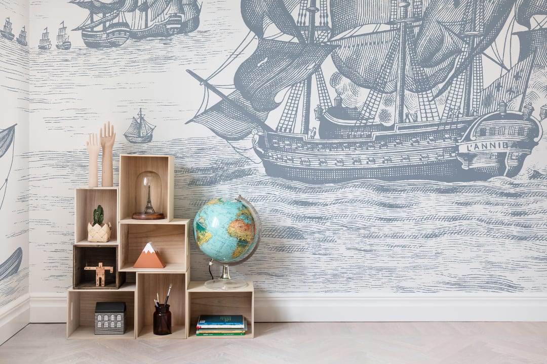 A WALL MURAL SUITABLE FOR A PIRATE