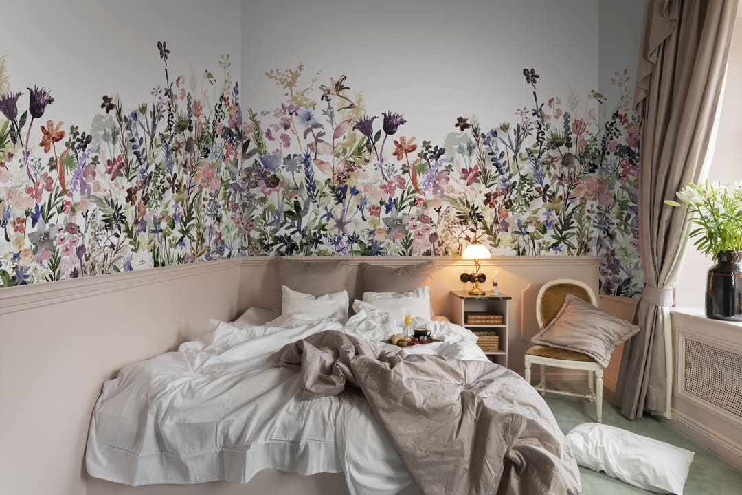 Wildflower pattern in soft pastels