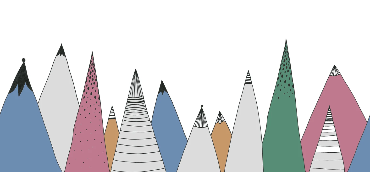HAND DRAWN MOUNTAIN TOPS