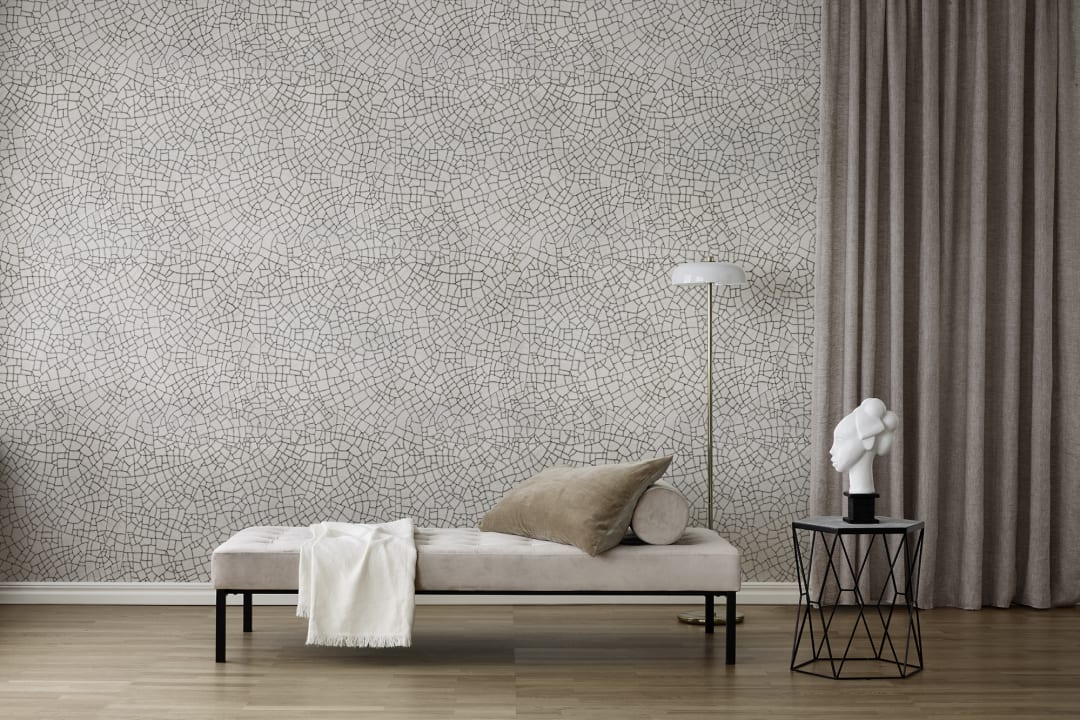 Lyst tapet med elegante sprekker