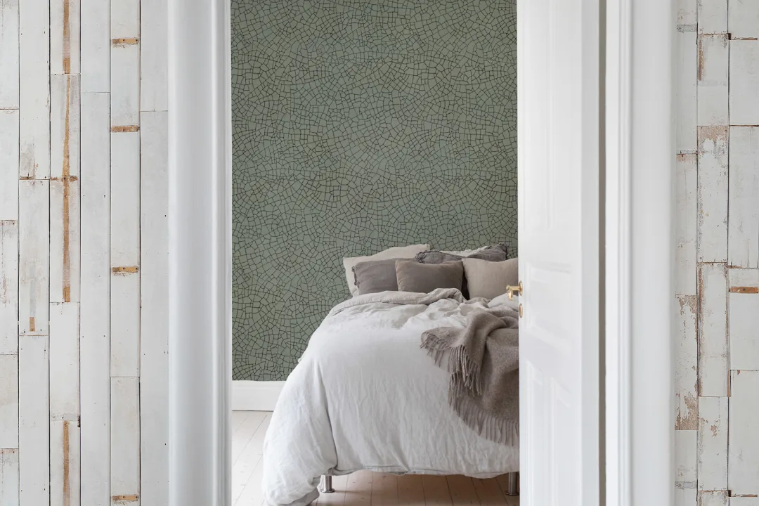 Sofisticato design in un verde giada con crepe