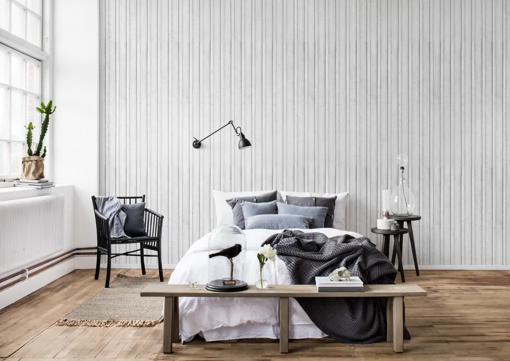 Décor en bois blanc