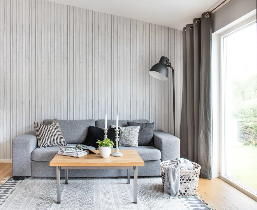 Décor en bois blanc