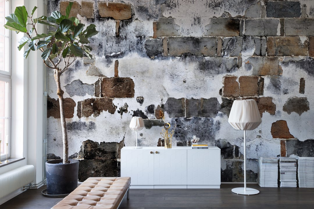 Un mur avec beaucoup de couches