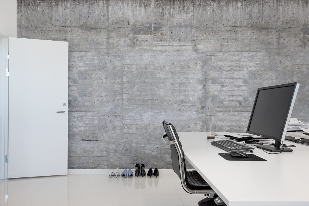 Realistic concrete wall mural