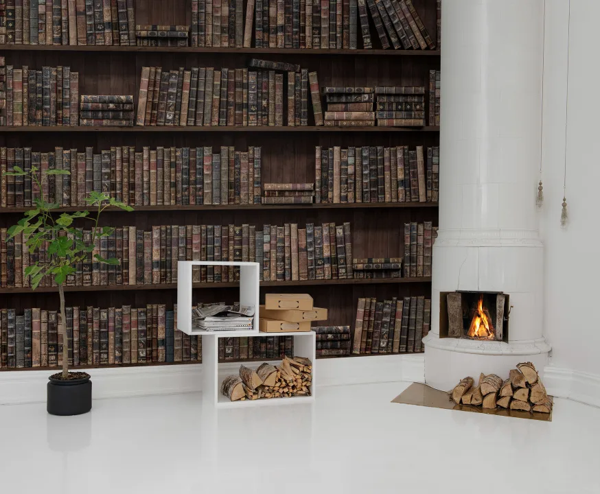 A bookcase with history
