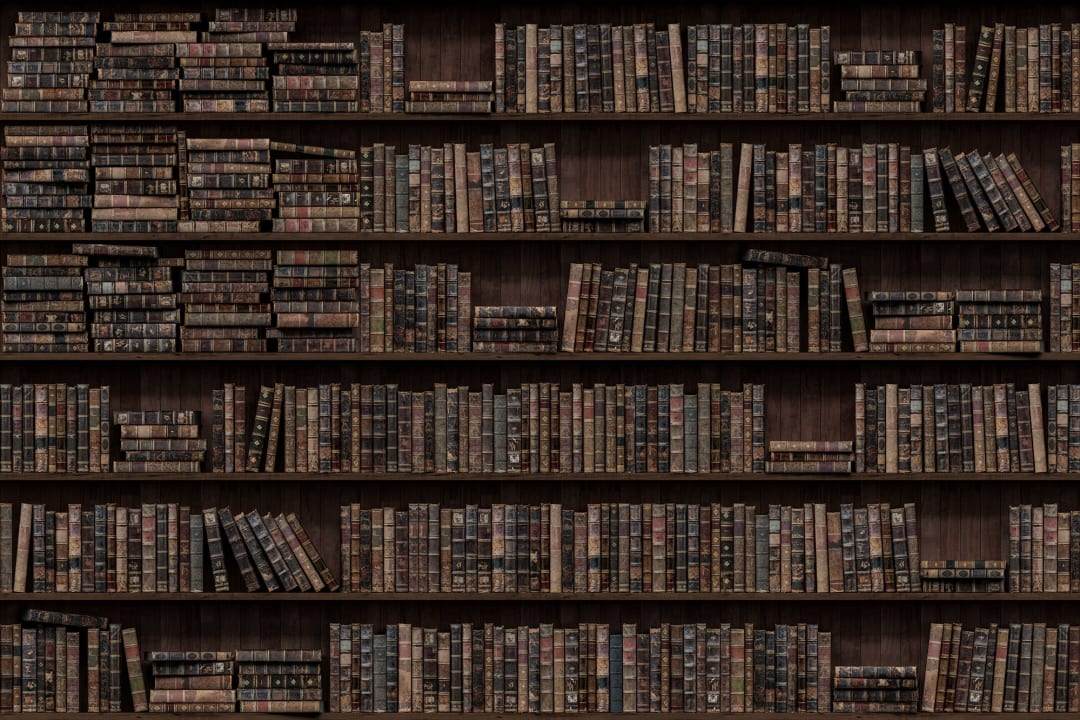 A bookcase with history