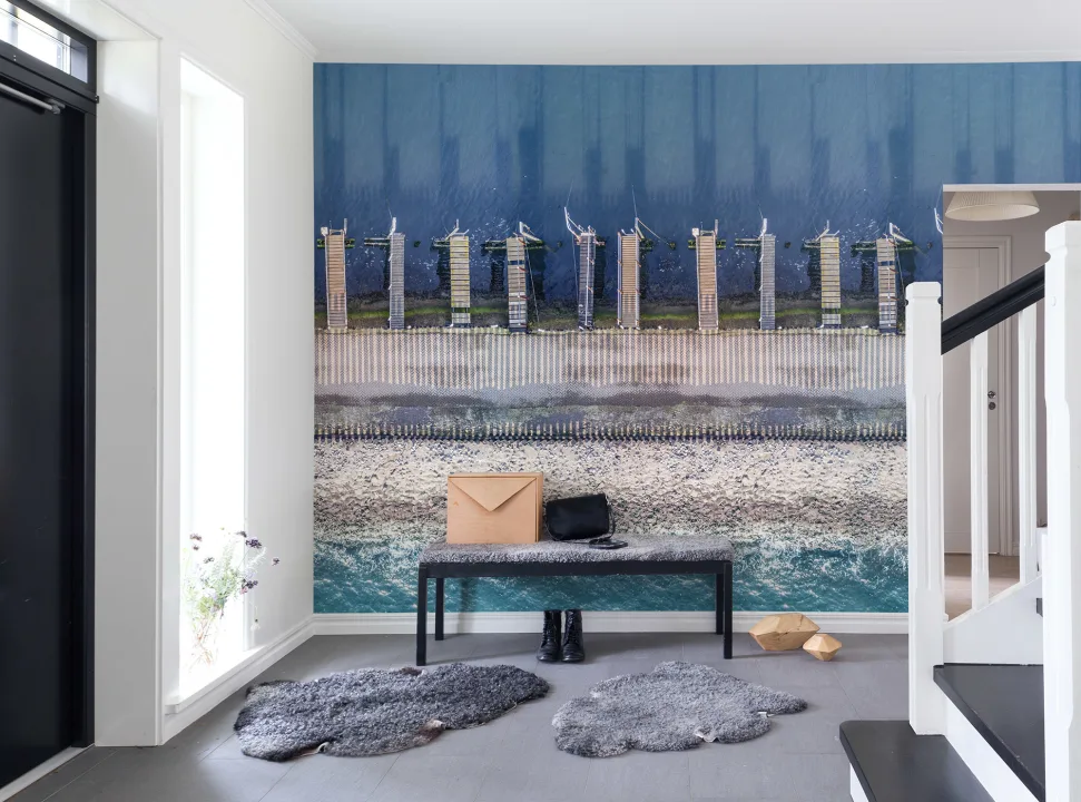 Un murale nautico con prospettive intriganti