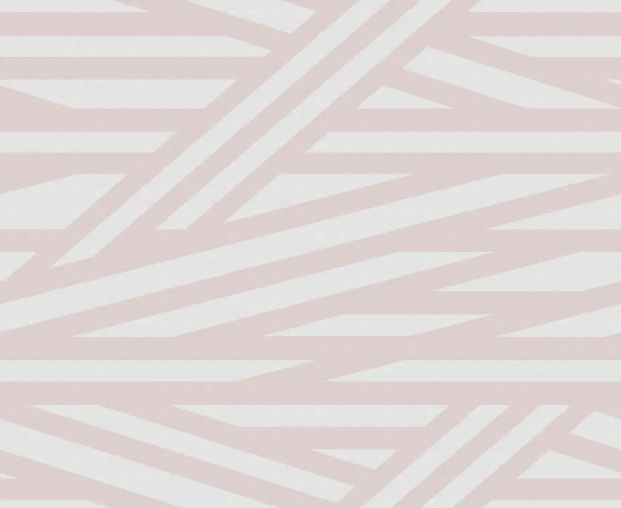 Striped wallpaper in dusty pink