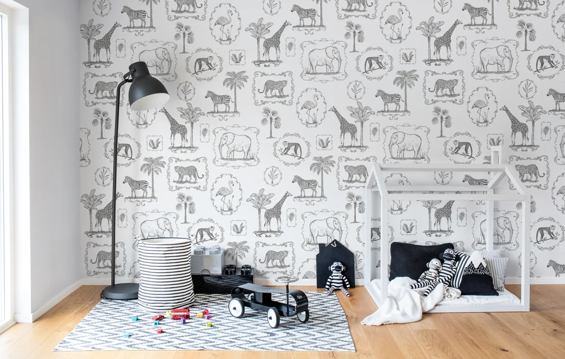 Animale exotice design mural de perete