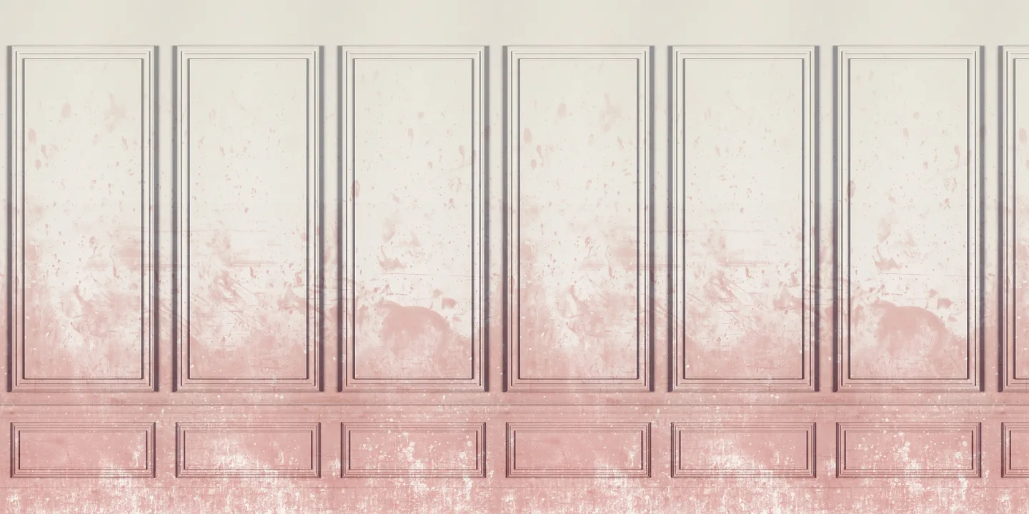 Erweitern Sie Ihre Zimmerdecke mit sanft-pinken Wandpaneelen
