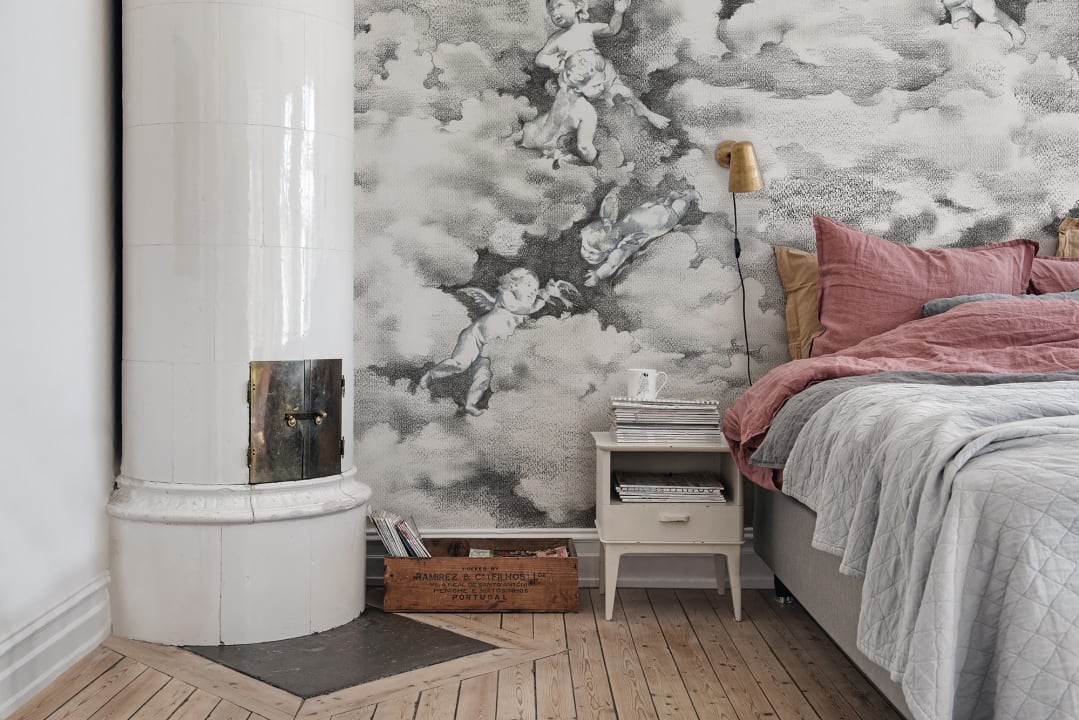 Un décor mural de nuage plein d'espoir