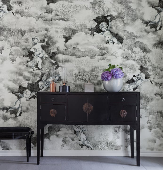 Hopeful cloud wall mural