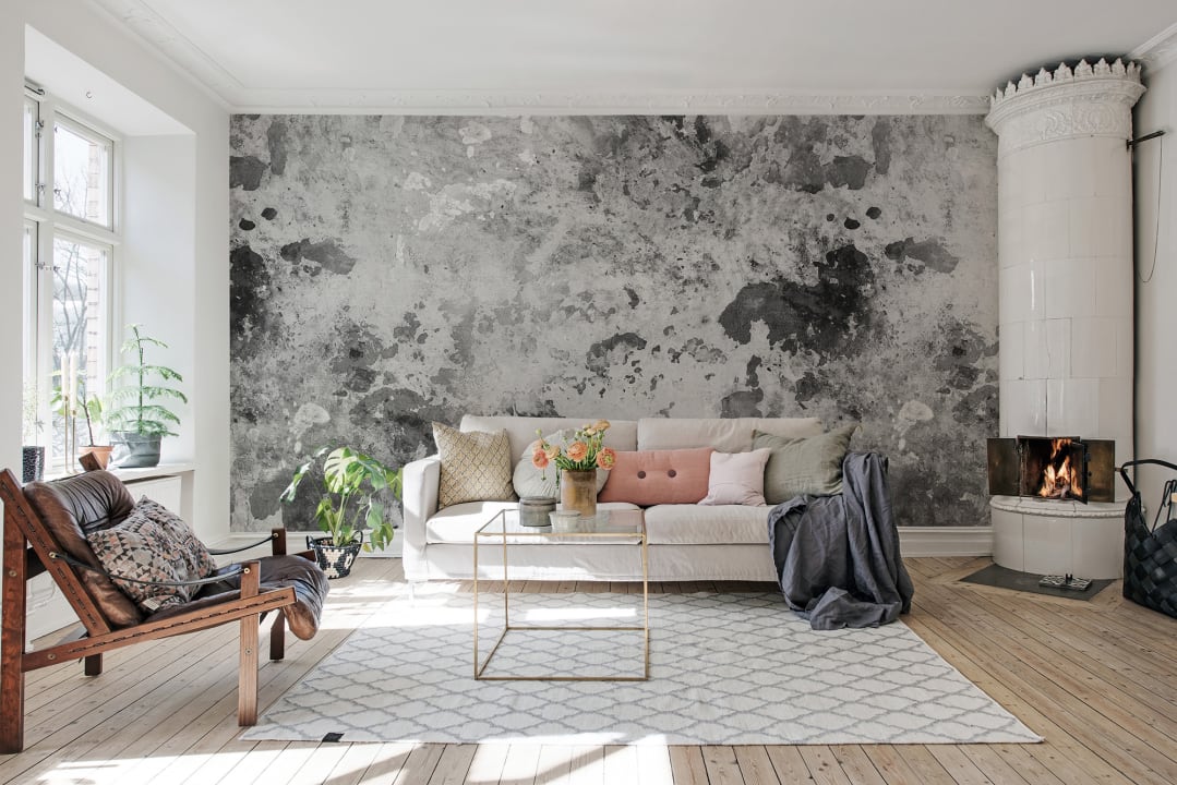 Papier peint noir décoratif