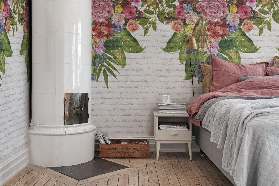 Een alternatief bloemenbehang