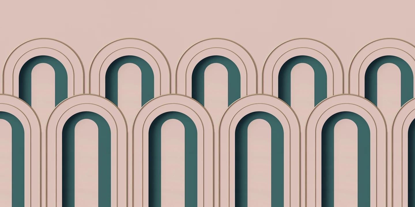 Un décor mural 3D dans un rose poudré qui ajoutera de la profondeur à n’importe quelle pièce.