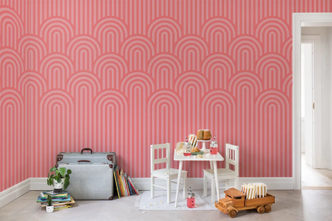 Papier peint rayé avec un twist