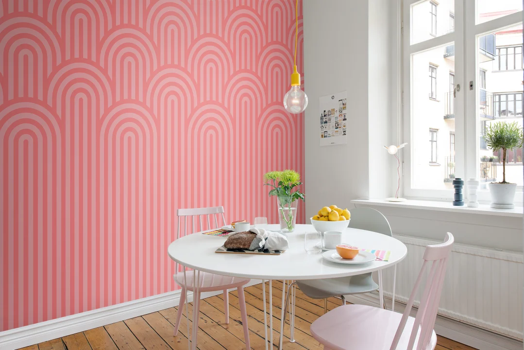 Papier peint rayé avec un twist