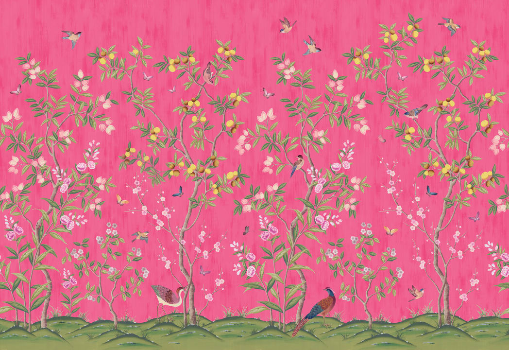 Carta da parati rosa passione