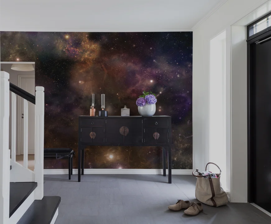 Galaxy ceiling wallpaper