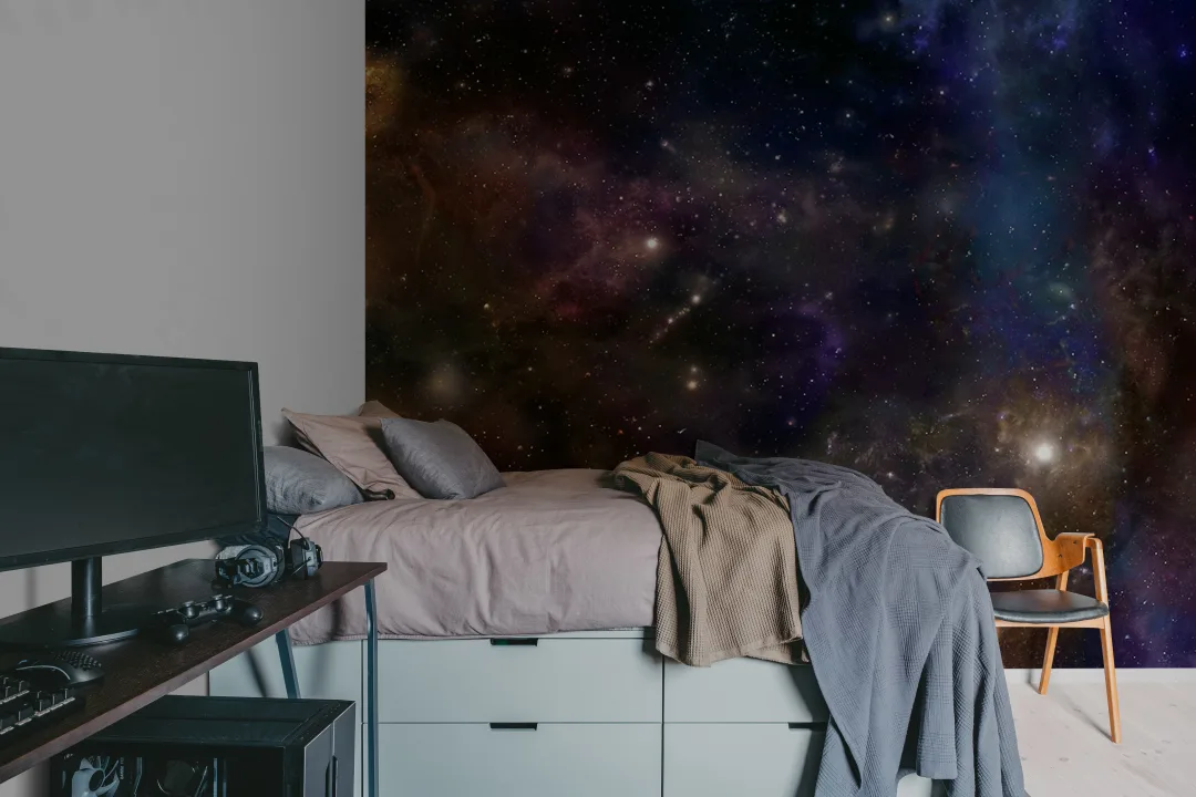 Galaxy ceiling wallpaper