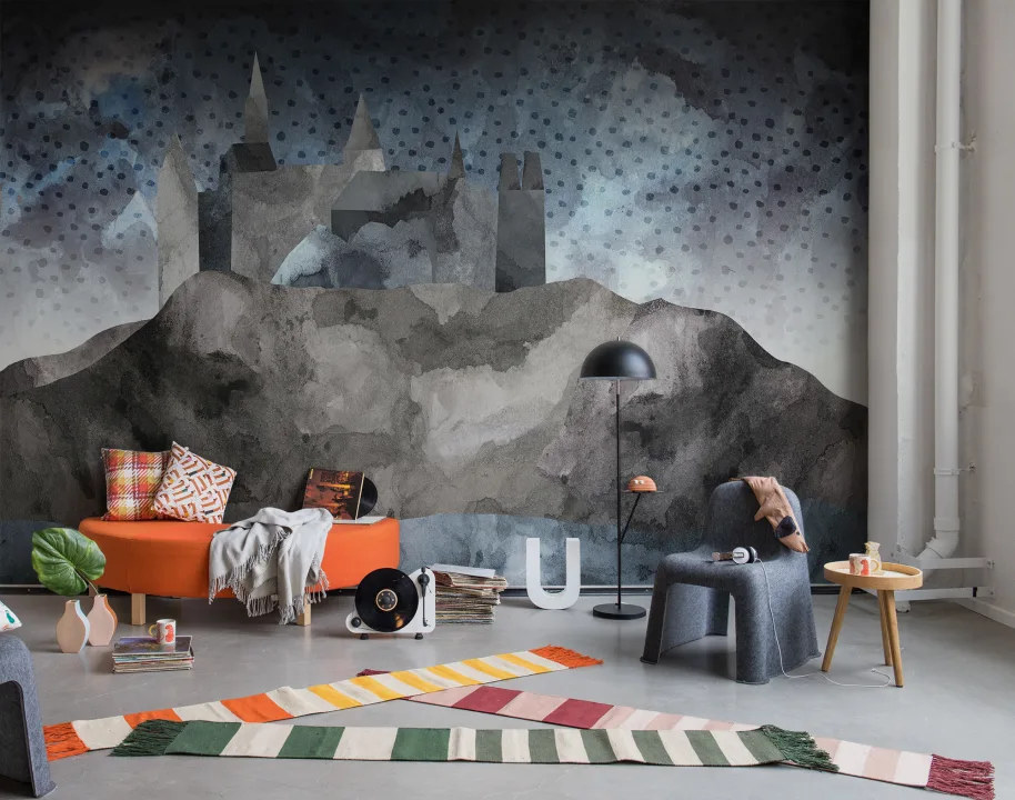 Fantasy wall mural